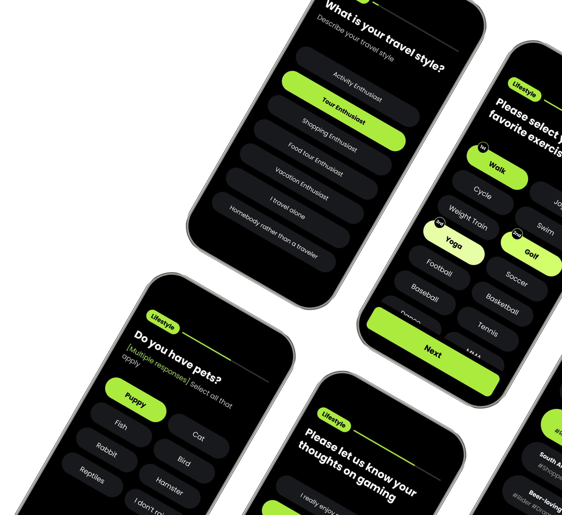 All About Me - profile creation