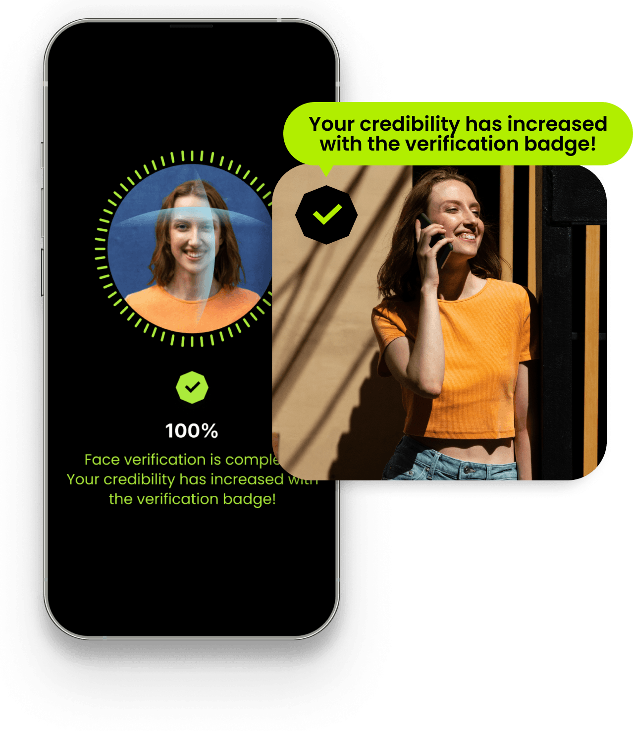 Verification badge and anti-fake system